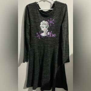 Jumping Beans Elsa Graphic Dress - Black and Purple